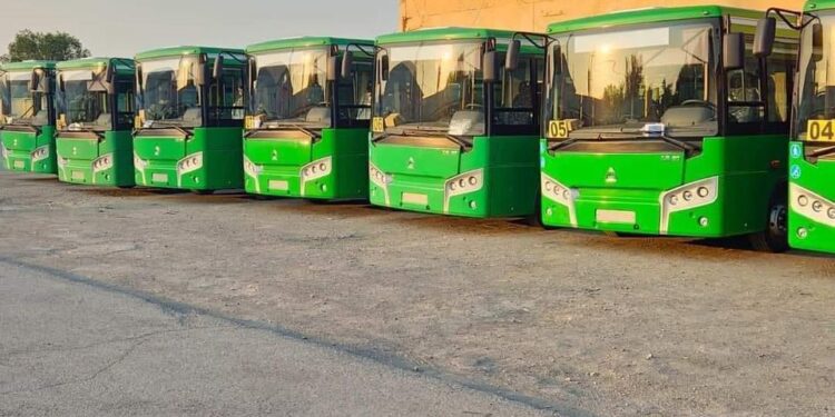 TҮРКІСТАН ҚАЛАСЫНА ЖАҢА АВТОБУСТАР ӘКЕЛІНДІ