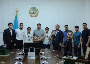 ӘЛЕМ ЧЕМПИОНДАРЫНА ҚҰРМЕТ КӨРСЕТІЛДІ