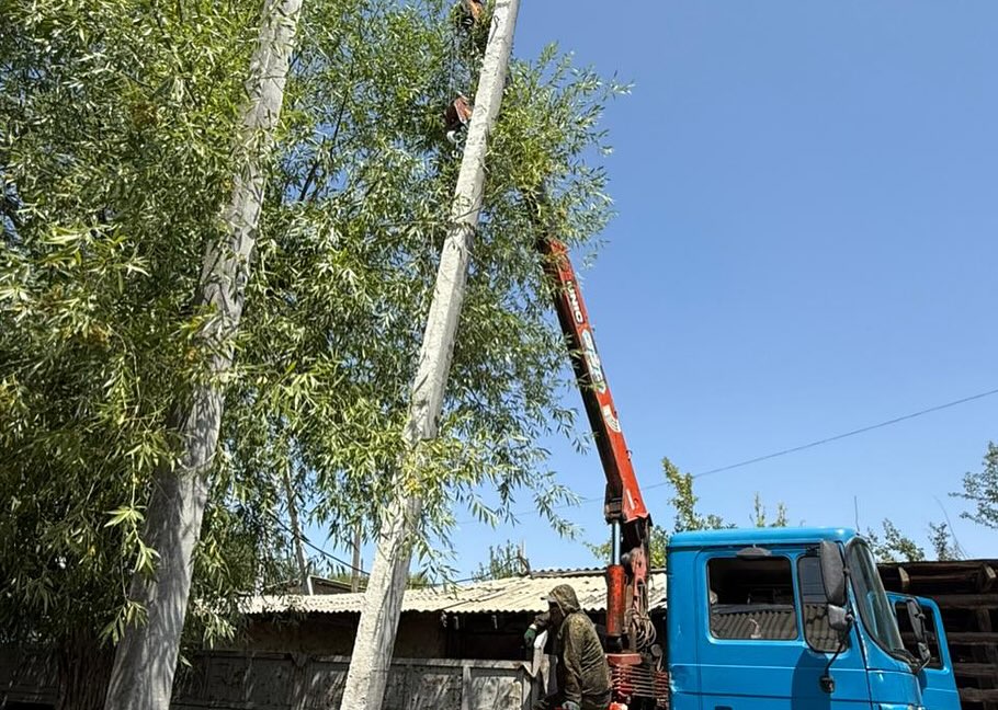 КЕНТАУ: ХАНТАҒЫ АУЫЛЫНДА ИНФРАҚҰРЫЛЫМ ЖАҢАРТЫЛУДА